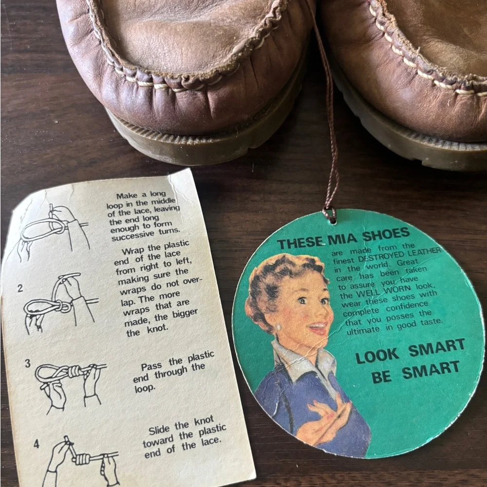 MIA vintage genuine Leather Boat Shoes